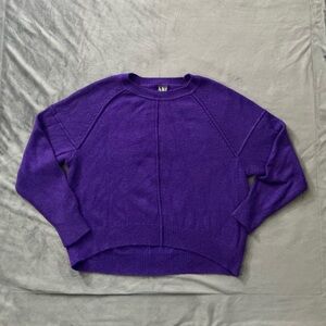 Worthington Women's Vibrant Purple Crew Neck Sweater